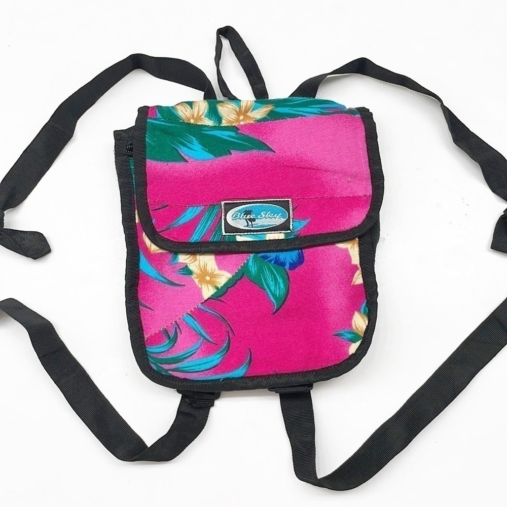 Blue Sky Hawaiian print mini souvenir backpack